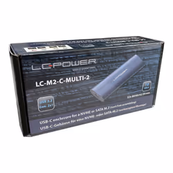 LC-Power LC-M2-C-MULTI-2 Boîtier de disques de stockage Enceinte ssd Anthracite M.2 - Vue supplémentaire 9