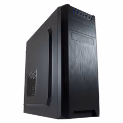 LC-Power 7040B, Midi Tower, PC, Noir, ATX, micro ATX, Mini-ITX, Métal, Plastique, 14,5 cm