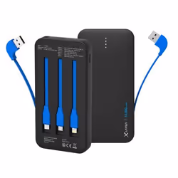 XLayer Plus All-in-One, 10000 mAh, Lithium Polymère (LiPo), Quick Charge 3.0, 3,7 V, Noir