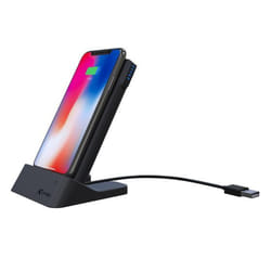 XLayer 215777 banque d'alimentation électrique Lithium Polymère (LiPo) 6000 mAh Recharge sans fil Noir