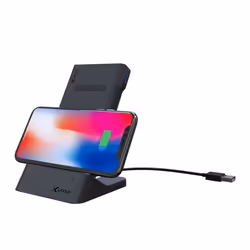 XLayer 215777 banque d'alimentation électrique Lithium Polymère (LiPo) 6000 mAh Recharge sans fil Noir