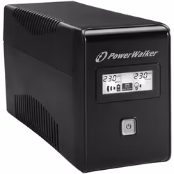 PowerWalker VI 850 LCD alimentation d'énergie non interruptible Interactivité de ligne 0,85 kVA 480 W