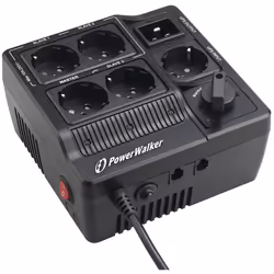 PowerWalker MBS, 6 sortie(s) CA, Coupleur C20, 208-240 V, 10 A, Noir, Réseau