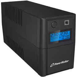 PowerWalker VI 650SE LCD/IEC, Interactivité de ligne, 0,65 kVA, 360 W, Sinus, 170 V, 280 V
