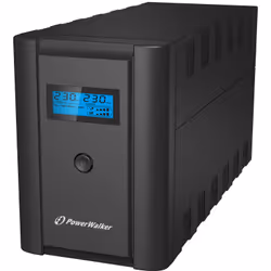 PowerWalker VI 2200 LCD/FR, Double-conversion (en ligne), 2,2 kVA, 1200 W, Sinus, 170 V, 180 V