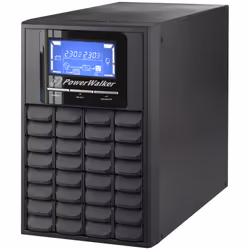 PowerWalker VFI 1000C LCD, Double-conversion (en ligne), 1 kVA, 800 W, Sinus, 110 V, 300 V
