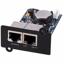 PowerWalker 10131008, Carte de gestion de réseau, Noir, VI 500-1500 R1U, Fast Ethernet, 10,100 Mbit/s, 10/100BaseT(X)