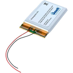 LP603443JU Pile rechargeable spéciale prismatique avec câble LiPo 3.7 v 850 mAh - Jauch Quartz