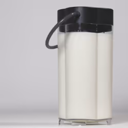 Nivona NIMC 1000, Conteneur de lait, Bouteille, Noir, Transparent, Plastique, 1 L, 1 pièce(s)
