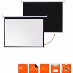 Écran de projection motorisé - CELEXON - Basic - 240x180 cm - Gain 1.2 - Format 4:3
