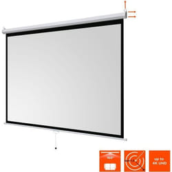 Écran de projection celexon manuel basic 240 x 180 cm - CELEXON - Blanc - Gain de 15 - Format 4:3
