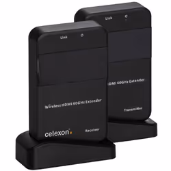 Celexon WHD30M, 1920 x 1200 pixels, Émetteur et récepteur AV, 30 m, Sans fil, Compatibilité 3D, HDCP