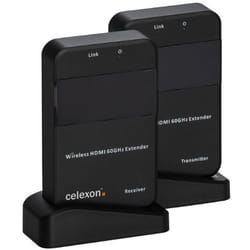 Celexon WHD30M extension audio/video Émetteur et récepteur AV Noir