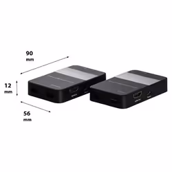 Celexon WHD30M extension audio/video Émetteur et récepteur AV Noir