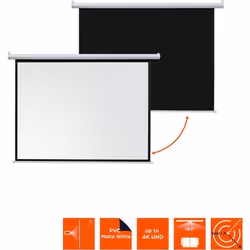 Écran de projection motorisé celexon basic - MAXLUM - 240 x 240 cm - Blanc - Gain 15