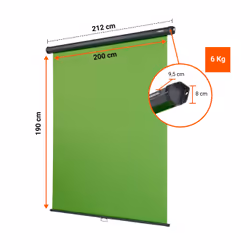 Celexon 1000010982 écran d'arrière plan Vert Polyester - Vue supplémentaire 5