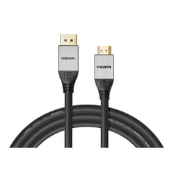 Celexon 1000015550 câble vidéo et adaptateur 1,5 m HDMI Type A (Standard) DisplayPort Noir, Gris