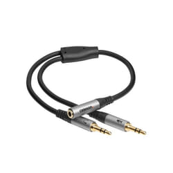Adaptateur audio - CELEXON - 2x jack 35mm M/F - 025m - Triple blindage - Contacts plaqués or