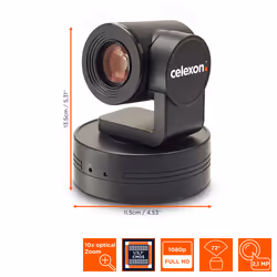 Celexon VKS2040 2,1 MP Noir 1920 x 1080 pixels 30 ips CMOS 25,4 / 2,7 mm (1 / 2.7")