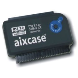 aixcase AIX-BLUSB3SI-PS carte et adaptateur d'interfaces SATA