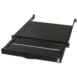 aixcase AIX-19K1UKDETB-B clavier USB + PS/2 QWERTZ Allemand Noir