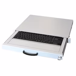 aixcase AIX-19K1UKDETP-W, Taille réelle (100 %), Avec fil, USB + PS/2, QWERTZ, Blanc
