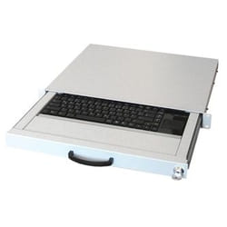 aixcase AIX-19K1UKDETP-W clavier USB + PS/2 QWERTZ Allemand Blanc