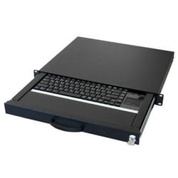 aixcase AIX-19K1UKDETP-B clavier USB + PS/2 QWERTZ Allemand Noir