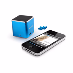 Technaxx Mini Musicman Wireless Soundstation BT-X2, 1.0 canaux, 1-voie, Sans fil, Enceinte portable mono, Bleu, Standard