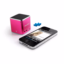 Technaxx Mini Musicman Wireless Soundstation BT-X2, 1.0 canaux, 1-voie, Sans fil, Enceinte portable mono, Rose, Standard