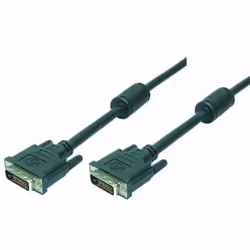 LogiLink 2m DVI-D, 2 m, DVI-D, DVI-D, Mâle, Mâle, Noir