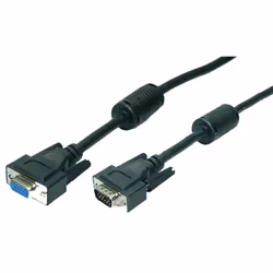 LogiLink VGA M/F 1.8m, 1,8 m, VGA (D-Sub), VGA (D-Sub), Noir, Mâle/Femelle, UL-2919