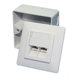 LogiLink NP0006 boitier de prise de courant Blanc