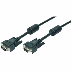 LogiLink 20m VGA M/M, 20 m, VGA (D-Sub), VGA (D-Sub), Noir, Mâle/Mâle, RoHS
