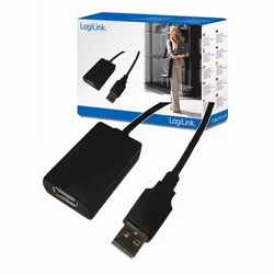 LogiLink USB 2.0 Repeater Cable - 5.0m câble USB 5 m USB A