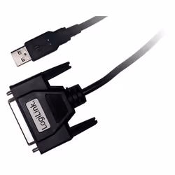 LogiLink USB / D-SUB 25 Adapter Cable, 1.8m, 1,8 m, USB, D-sub (DB-25), Noir, Mâle/Femelle