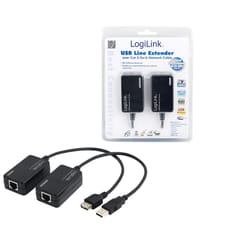 LogiLink Line Extender USB via CAT5/6 carte et adaptateur d'interfaces
