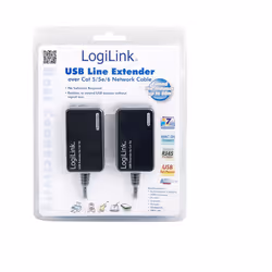 LogiLink Line Extender USB via CAT5/6 carte et adaptateur d'interfaces