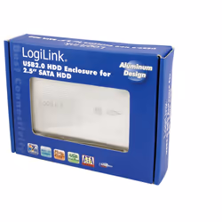 LogiLink UA0041A Boîtier de disques de stockage Argent 2.5"