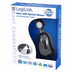 LogiLink ID0016 souris Ambidextre USB Type-A Optique 800 DPI