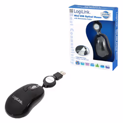 LogiLink ID0016 souris Ambidextre USB Type-A Optique 800 DPI