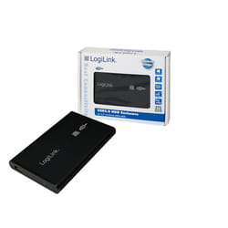 LogiLink UA0041B Boîtier de disques de stockage Noir 2.5" Alimenté par port USB