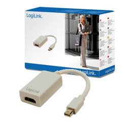 LogiLink Mini DisplayPort / HDMI Adapter 0,1 m HDMI Type A (Standard) Gris