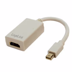 LogiLink Mini DisplayPort / HDMI Adapter 0,1 m HDMI Type A (Standard) Gris