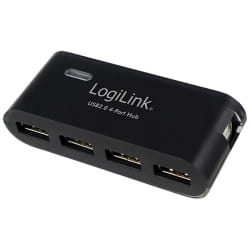 LogiLink UA0085 hub & concentrateur 480 Mbit/s Noir