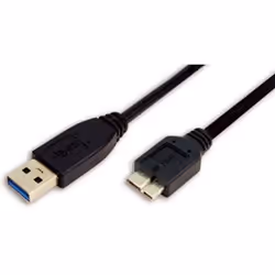 LogiLink 1m USB 3.0, 1 m, USB A, Micro-USB B, USB 3.2 Gen 1 (3.1 Gen 1), Mâle/Mâle, Noir