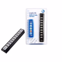 LogiLink UA0096, 480 Mbit/s, Noir, ROHS, CE, FCC, 220 V, 50 - 60 Hz, 3,5 A