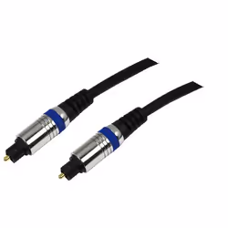LogiLink Toslink 1.5m, TOSLINK, Mâle, TOSLINK, Mâle, 1,5 m, Noir