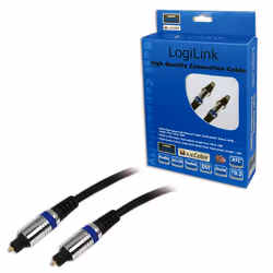 LogiLink Toslink 1.5m câble audio 1,5 m Noir