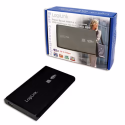 LogiLink UA0106 Boîtier de disques de stockage Noir 2.5" Alimenté par port USB